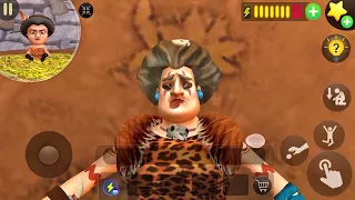 Scary Teacher 3D Stone Age New Special Episode Trap Miss T in the Pit - Funny Gameplay