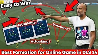 Best Formations for DLS 24 Online Matches - Attacking/Defensive - Everything You Need to Know