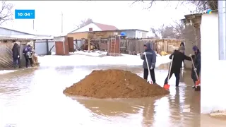 Атыраудағы Миялы ауылында тасқынның қаупі сейілді