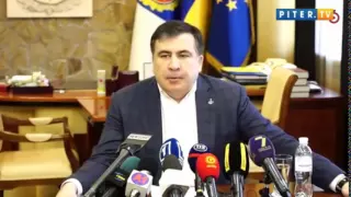 Саакашвили пытается говорить по украински.