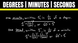 Degrees, Minutes, and Seconds in Trigonometry