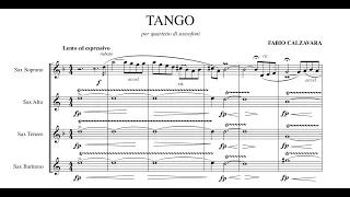 “Tango” from “Due Pezzi Latino Americani" saxophone 4et