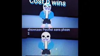 Showcase pacifist sans phase 2 in judgement day