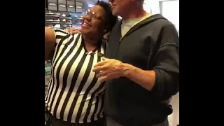 Sylvester Stallone meeting Fans in A Store