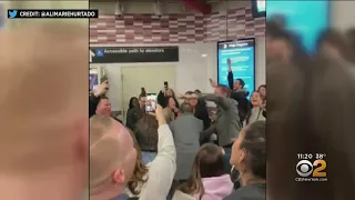 Celine Dion Fans Sing In The Subway After Brooklyn Concert