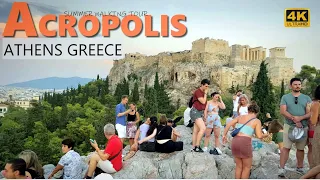 THE ACROPOLIS OF ATHENS GREECE | ACROPOLIS VLOG | OLDEST GREECE HISTORY| WALKING TOUR 4K| WORLD TOUR