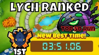 Lych Ranked in 3:51 - Top 50 - PARK PATH - BTD6