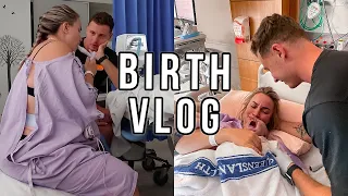 BIRTH VLOG | Positive Labour & Delivery of Our First Baby!