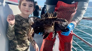 Ocean Fishing #deepseafishing #oregoncoast #charterfishing #fishing #fatherson #rockfishing #crab