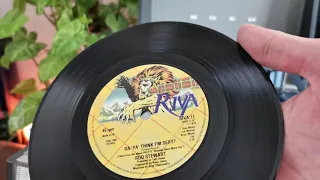 Da 'Ya' Think I'm Sexy? ~ Rod Stewart ~ 1978 Riva 45rpm ~ 1963 Bush SRP31D Valve Record Player