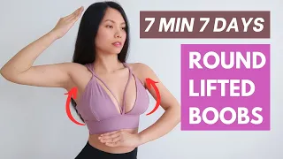 7 DAY REDUCE SAGGING, do this daily to get round lifted breasts, firm up bustline, glowing skin