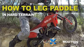 How to leg paddle in hard terrain on dirt bikes︱Cross Training Enduro