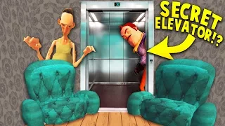 IS HELLO NEIGHBOR'S BROTHER BUILDING A SECRET ELEVATOR?! | Hello Neighbor Mobile Game Rip off