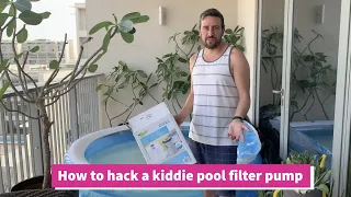 How to set up a kiddie pool filter pump