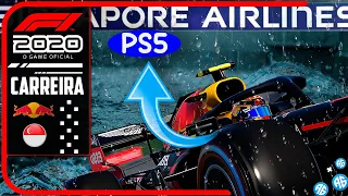 F1 2020 CARREIRA #76 GP DE SINGAPURA - CHUVA FICOU FANTÁSTICA NO PS5...FOI MUITA CHUVA(Português-BR)