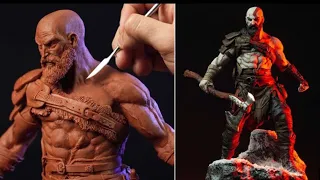 [Technical Knowledge]Sculpting KRATOS God Of War 4 Timelapse