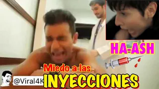 MIEDO A LAS INYECCIONES|HA-ASH|💉REACCIONES DIVERTIDAS Para morirse de la Risa