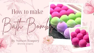 How to make a colourful smooth bath bomb with recipe included