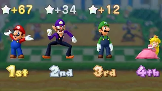 Mario Party 10 - Mario vs Peach vs Luigi vs Waluigi - Whimsical Waters