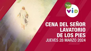 Misa Cena del Señor y lavatorio de los pies Jueves 28 Marzo 2024 🙏 #SemanaSanta2024 #TeleVID