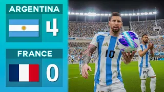 Argentina vs France New Jersey - PES 2024 gameplay