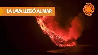 Volcán en La Palma: la lava llegó al mar