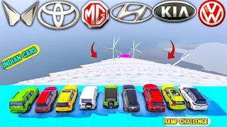 GTA 5 Indian Cars & Mega ice  ramp at Wind Mill on the ramp 💨 mega ice ramp challenge 🔥😍 GTA 5 MODS!