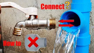 You'll want to know this plumber's secret trick.I knew! How to connect [metal 21 to PVC pipe60]