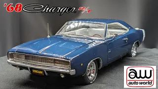 1/18 '68 Dodge Charger RT Auto World Unboxing & Review of the Highly Detailed Diecast Model.