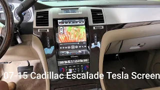 07 - 15 Cadillac Escalade Android Tesla Screen Install Video #2