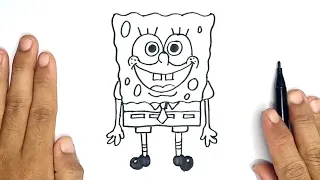 Cara Menggambar Spongebob Squarepants | How To Draw Spongebob Squarepants