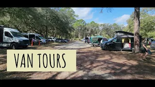 VAN TOURS at LULU'S MEETUP / Having Some Fun Peeking in on others! #vanlife