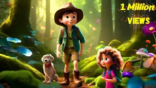 The Enchanted Forest Adventure Oliver, Emma, and their loyal dog Max |English cartoon animation