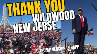 TRUMP RALLY FOOTAGE IN WILDWOOD, NEW JERSEY! TOO BIG TO RIG #trump #newjersey #america