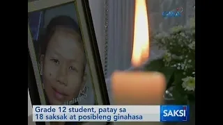 Saksi: Grade 12 student, patay sa 18 saksak at posibleng ginahasa