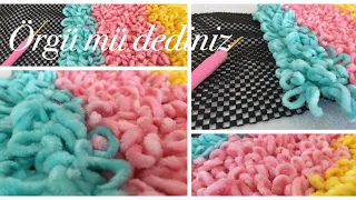 HALI KAYDIRMAZ ÜZERİNE POFİDİK PASPAS YAPIMI/POFIDIC MATS MAKING