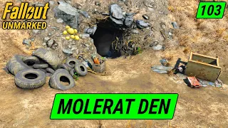 Molerat Den | Fallout 4 Unmarked | Ep. 103