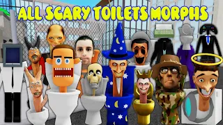 How To Get ALL 154 SKIBIDI TOILETS in Scary Toilets Morphs | Full Gameplay | ROBLOX