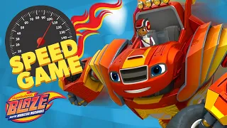 Blaze Vs. Meatball Speed Game! 🍝  (Games For Kids) | Blaze and the Monster Machines