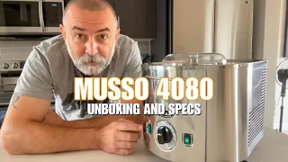 UNBOXING Musso 4080 Piccolo ice cream machine