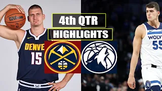 Denver Nuggets vs Minnesota Timberwolves  4th QTR GAME HIGHLIGHTS | April 10 | 2024 NBA Season