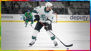 Evander Kane first AHL game footage (San Jose Barracuda)