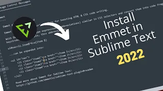 How to install Emmet in Sublime Text 4