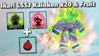 Ikari LSSJ Kaioken x20 & Turles Fruit VS Broly | Dragon Soul