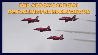 LIVE RED ARROWS SPECIAL: Red Arrows Departing for Exercise SPRINGHAWK