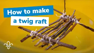 How to make a twig raft