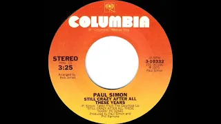 1976 HITS ARCHIVE: Still Crazy After All These Years - Paul Simon (stereo 45)