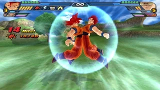 Gohan and Goku SSJ God Fusion into Gokhan Super Saiyan God (DBZ Tenkaichi 3 Fusion Mod)