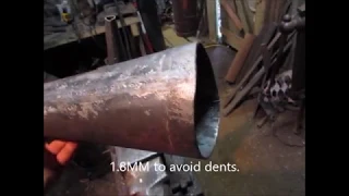 Alternative way to make steel cones for an expansion chamber.