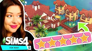 Building a 5-STAR Luxury Resort in The Sims 4 For Rent